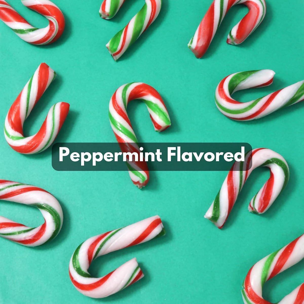 Festive Christmas tree decoration using USA imported peppermint candy canes.