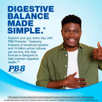 PB8 Probiotic authentic USA imported bottle close up