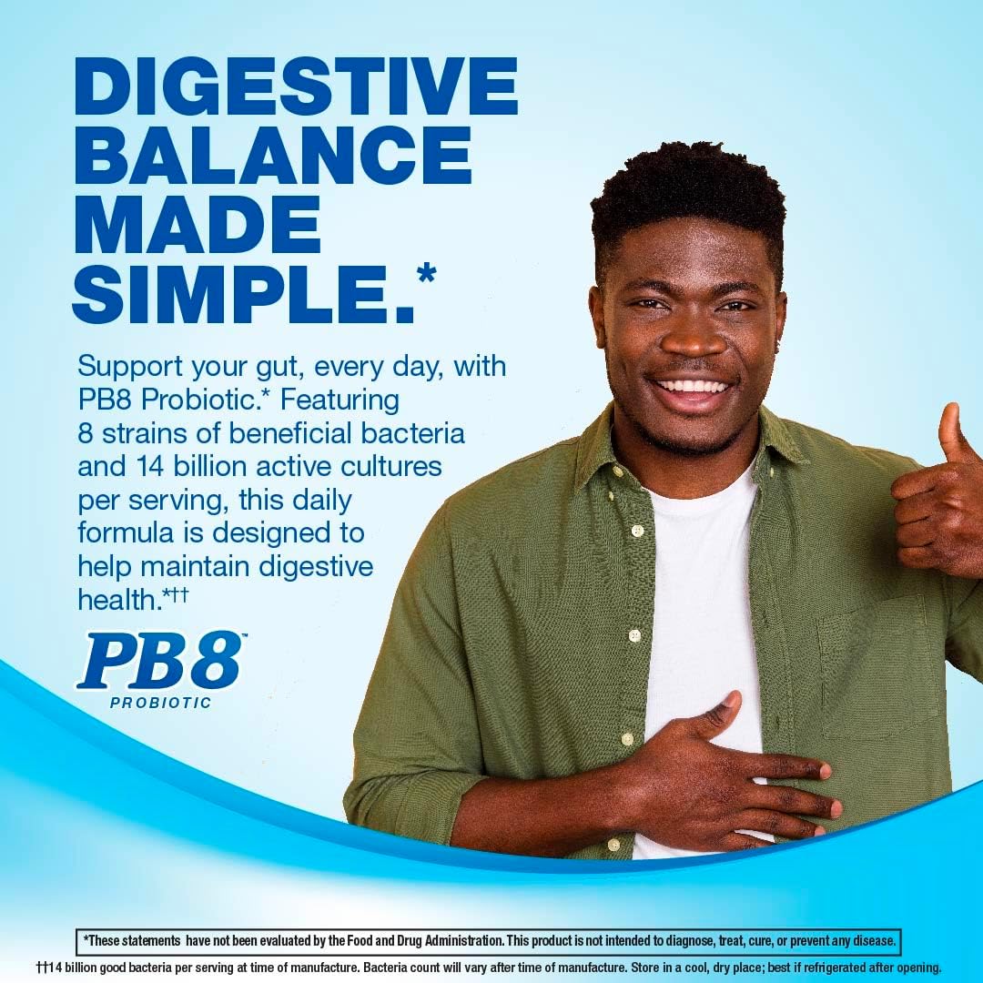 PB8 Probiotic authentic USA imported bottle close up