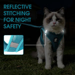 HEYWEAN Cat Harness and Leash - Ultra Light Escape Proof Kitten Collar Cat Walking Jacket with Running Cushioning Soft and Comfortable Suitable for Puppies Rabbits - Image 5
