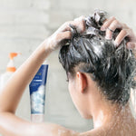 Desert Essence gentle shampoo texture showcasing clear botanical formula