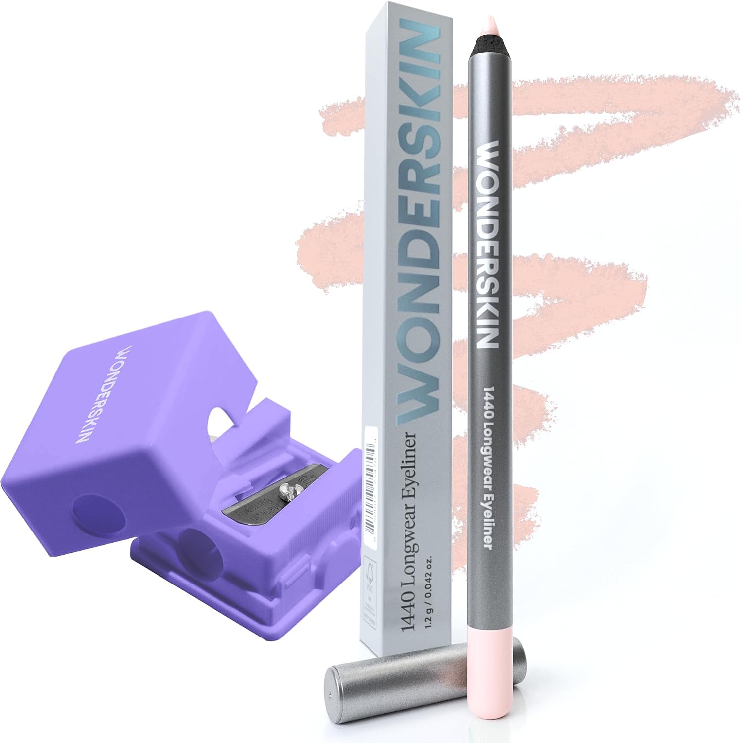Wonderskin 1440 Longwear Eyeliner in Icing front view authentic USA import