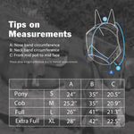 Full view of Harrison Howard Pro Luminous fly mask with ears