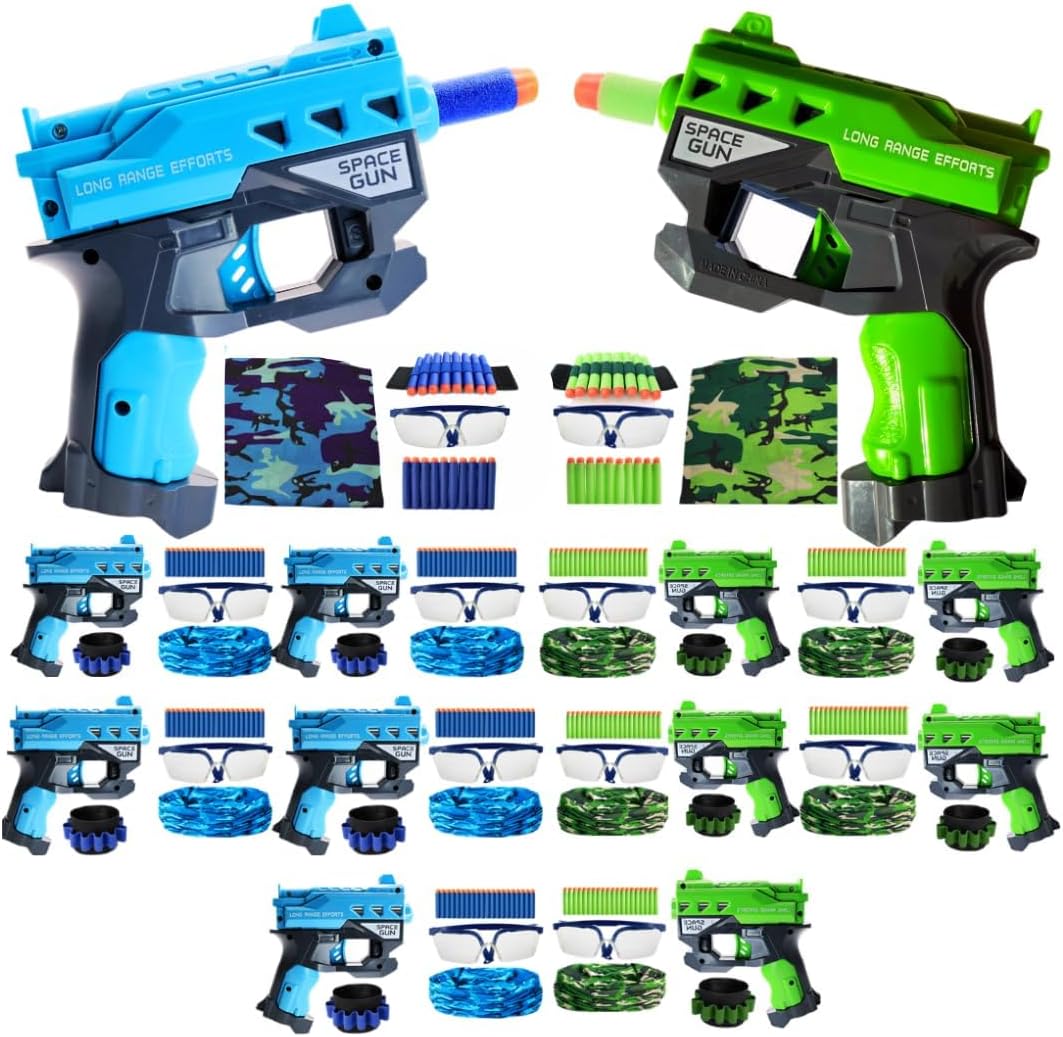 Wishery 10 set Nerf party supplies front view