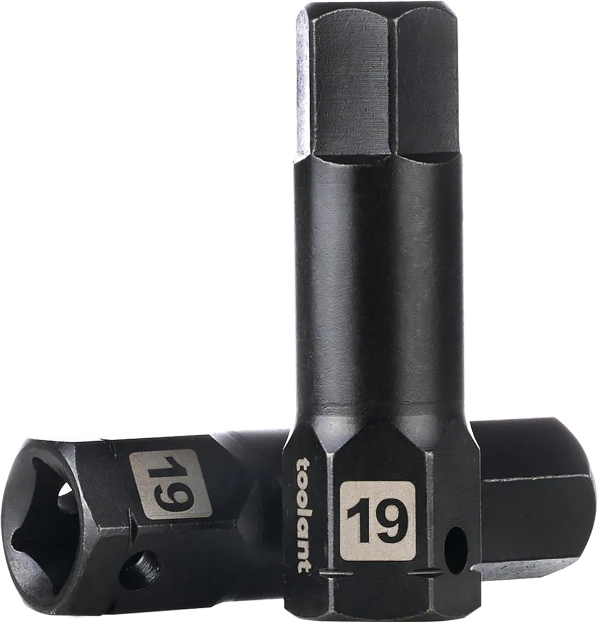 toolant 1/2-Inch Drive 17mm Impact Hex Bit Sockets, 2-Piece | S2 steel one-piece sockets feature anti-roll flats, pin holes, and laser-etched size markings - Image 14