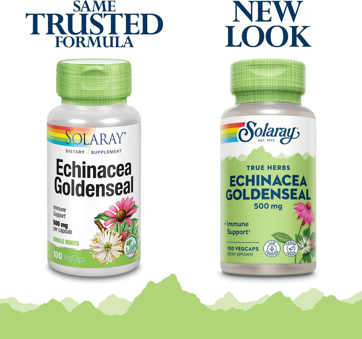 Solaray herbal supplement label showing 500 milligram potency