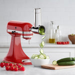 GVODE stand mixer attachment showing the four interchangeable stainless steel blades