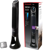 Honeywell QuietSet Whole Room Tower Fan, Oscillating Tower Fan with Remote, Black, HYF290B - Image 1