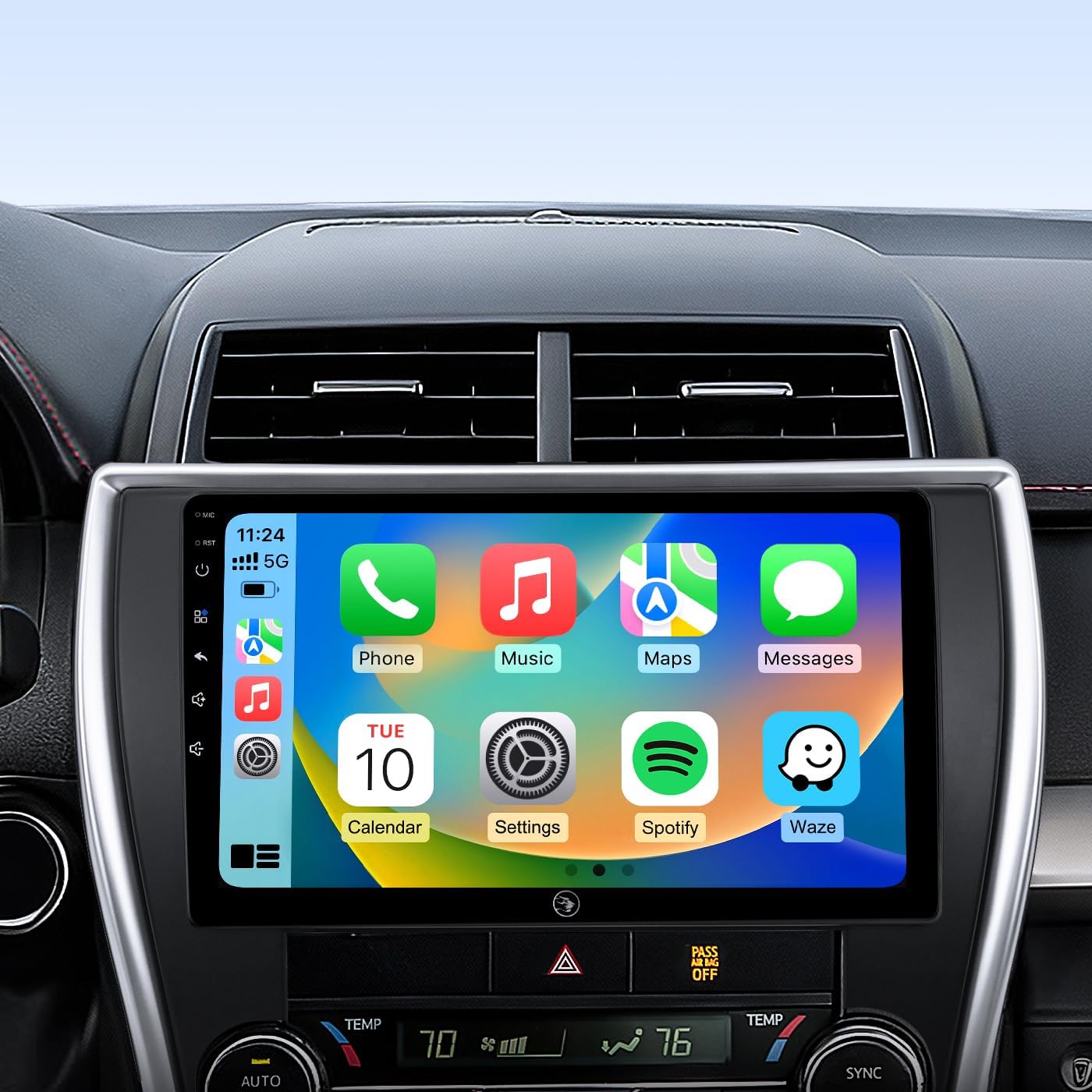 Ruicar 64G car stereo for Toyota Camry front view