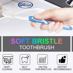 B Rush extra soft toothbrush individually wrapped travel pack of four