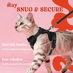Rabbitgoo adjustable cat harness and leash set premium pet walking accessory.