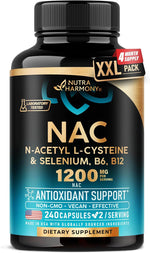 NAC Supplement with Selenium, B6 & B12 - NAC 1200 mg - Lab Tested, 120 Caps | N Acetyl Cysteine 600 mg/caps, 1200 mg/serving - Antioxidant & Immune Support - Non-GMO, Gluten-Free, Vegan - 60-Day Supply - Image 11
