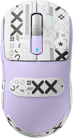 ATTACK SHARK X3 Lightweight Wireless Gaming Mouse with Tri-Mode 2.4G/USB-C Wired/Bluetooth,26K DPI, PAW3395 Optical Sensor,Kailh GM8.0 Switch,5 programmable Buttons for PC/Win/Mac(White+Stickers) - Image 10