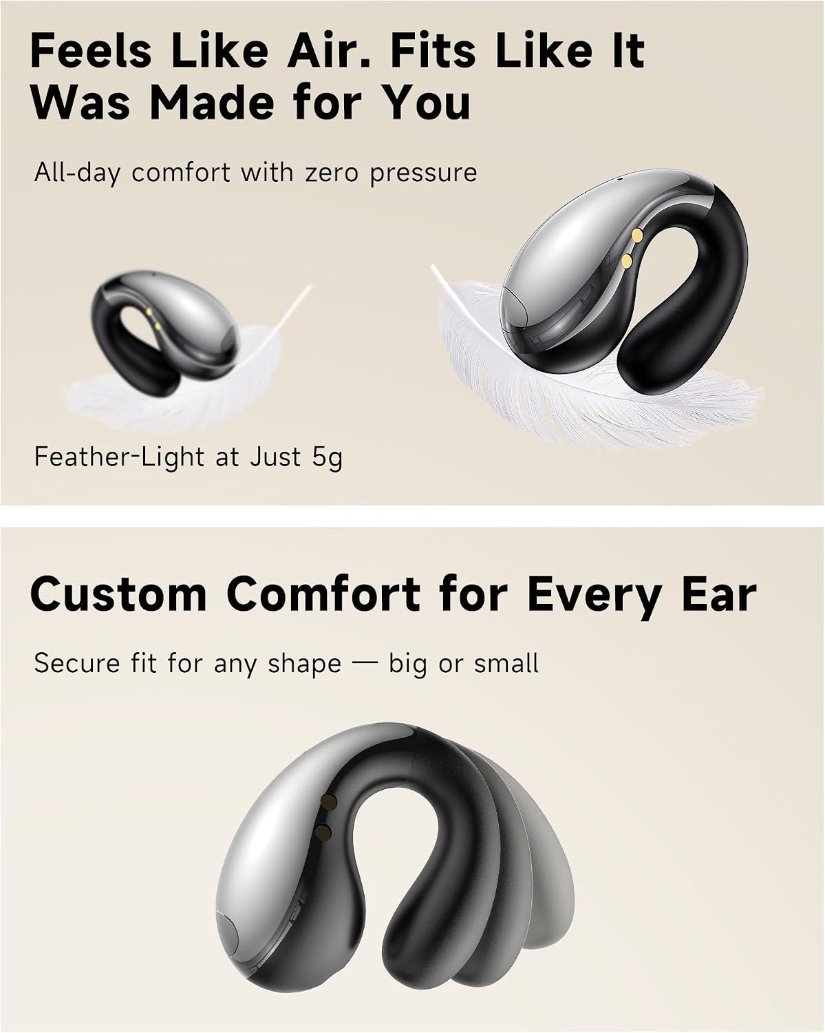 EUQQ multi-language bud device close-up details