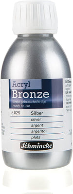 Schmincke professional metallic paint jar angle view
