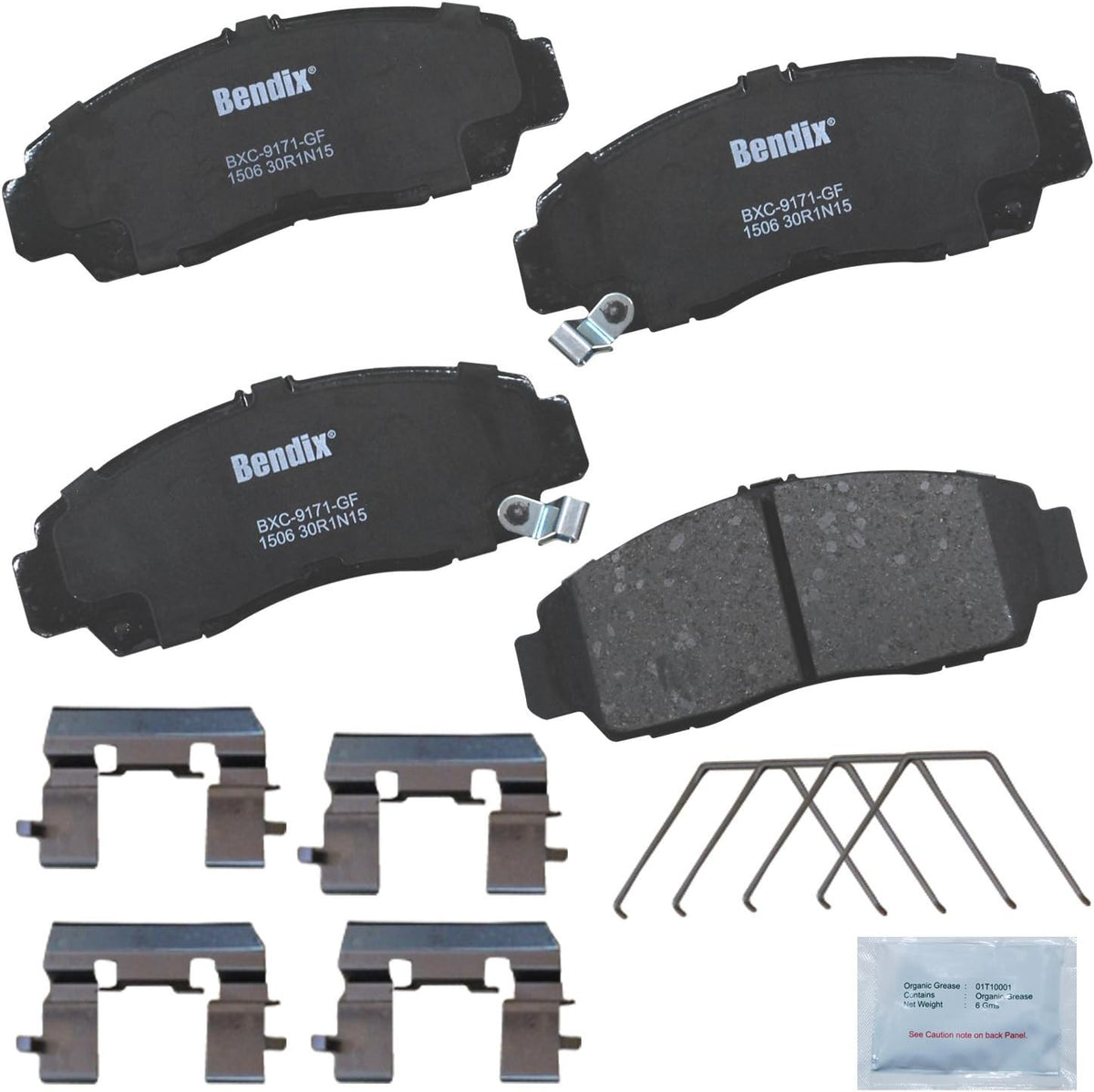 Bendix Priority1 CFC1339 Ceramic Front Brake Pads for Ford Focus 2011-2008 - Image 15