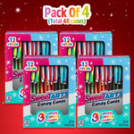 American imported Christmas candy canes pack of forty eight bulk sweet treats