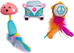 Catstages festival 3 pack catnip cat toys front view