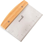 Anmarko stainless steel griddle scraper front view