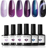 modelones Fall Gel Nail Polish Set 6 Colors, Nude Brown Burgundy - Image 14