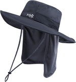 BASSDASH UPF 50+ Sun Fishing Hat Water Resistant with Detachable Neck Flap - Image 13