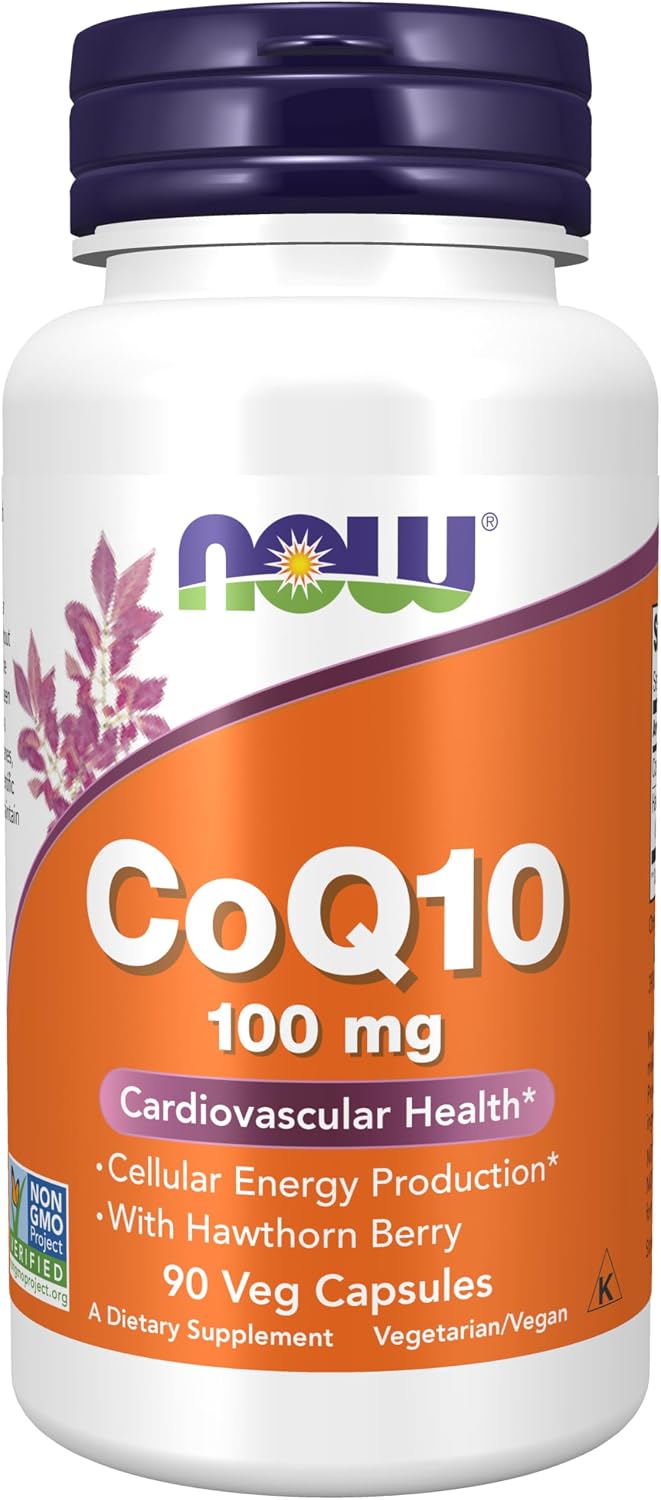 NOW Supplements, CoQ10 100 mg, Pharmaceutical Grade, 180 Veg Caps - Image 10