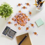 Pile of individually wrapped butterscotch hard candies