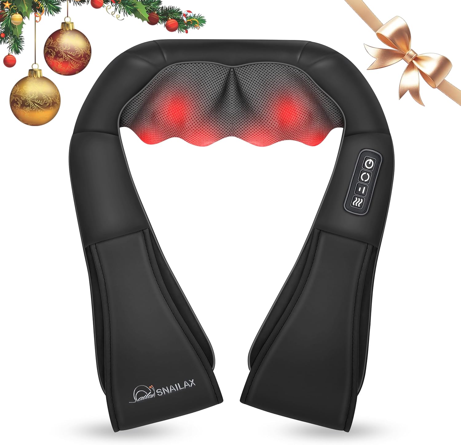 Snailax Shiatsu Neck and Shoulder Massager front view for deep tissue relief.