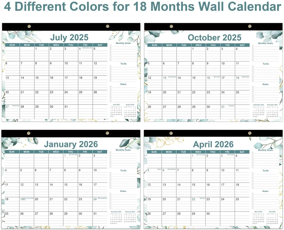 Monthly goals and to-do list section close-up
