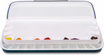 Open Mijello watercolor palette displaying 40 paint wells and mixing compartments