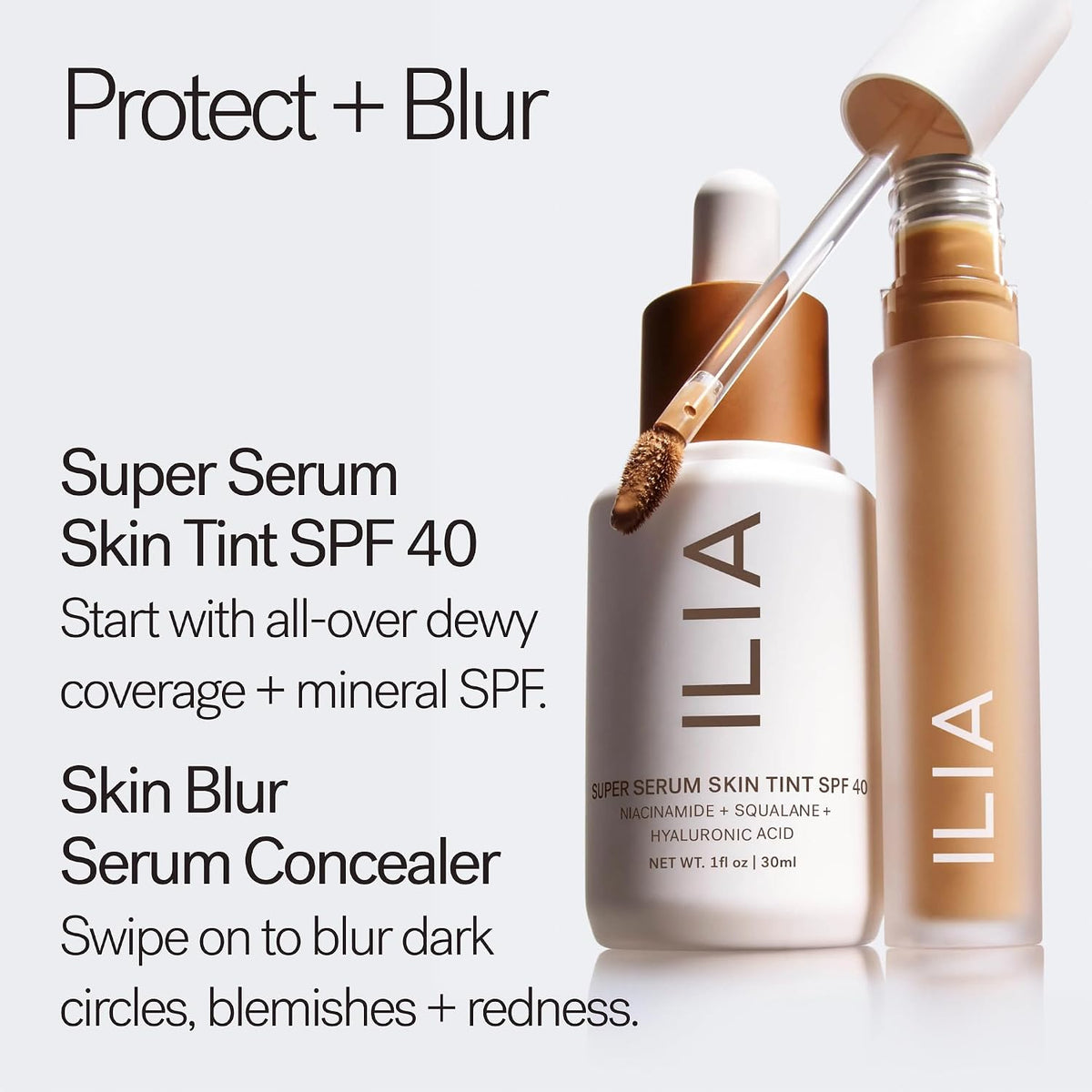 ILIA - Skin Blur Serum Concealer (2C Gossamer, 0.2 fl oz | 6 ml) | Self-Sets for 12-Hour Wear | Blurred Coverage | Crease-Resistant | Safe for Sensitive Skin, Clean, Cruelty-Free & Vegan - Image 9
