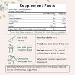 Micro Ingredients celery juice powder nutritional supplement label facts