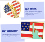 GALPADA enamel lapel pin set of six pieces