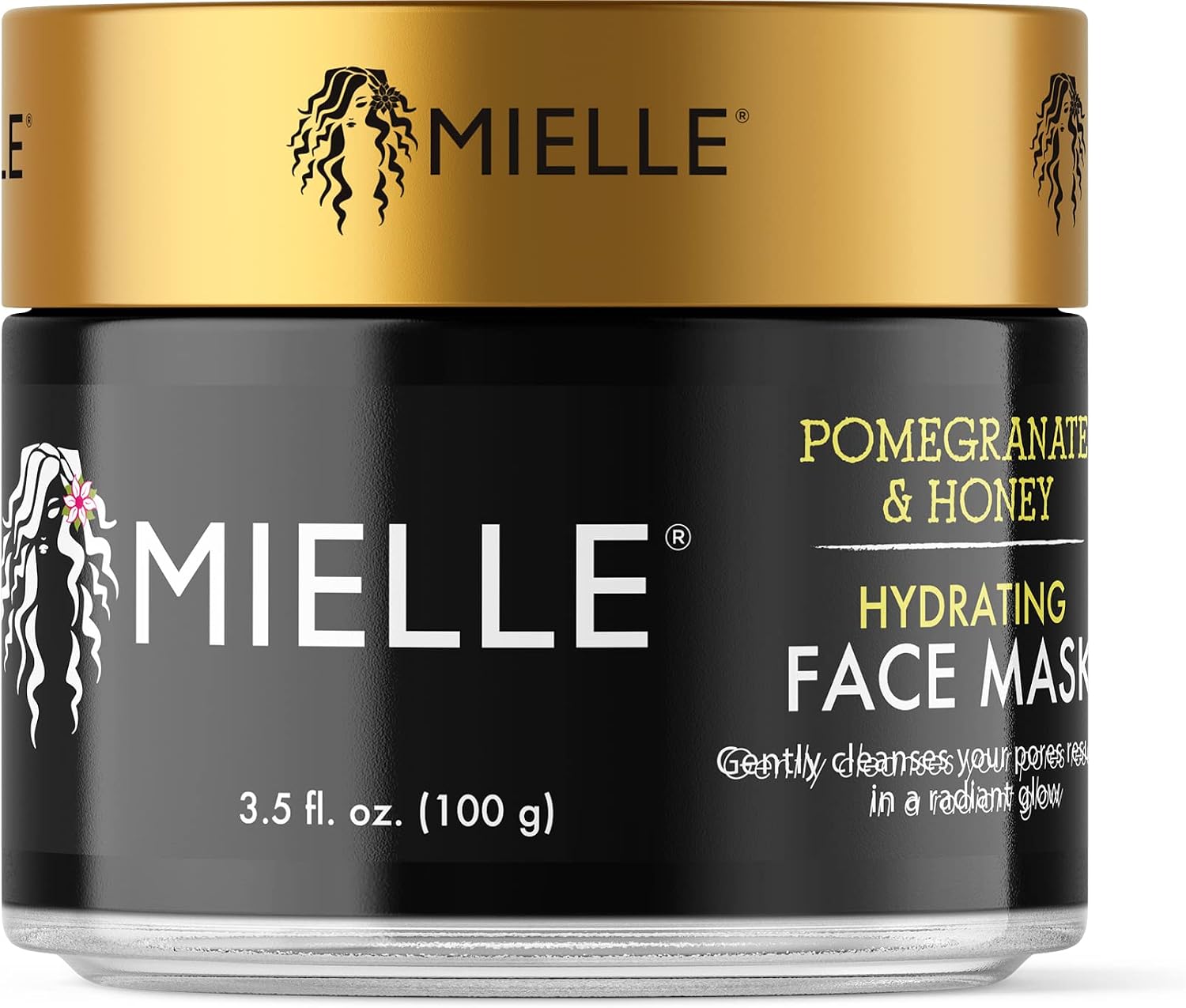 Mielle Organics Pomegranate And Honey Hydrating Face Mask front view for deep skin moisture