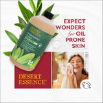 Desert Essence daily skincare routine cleanser display