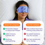 Bloomora warm compress eye mask showing ear loops design