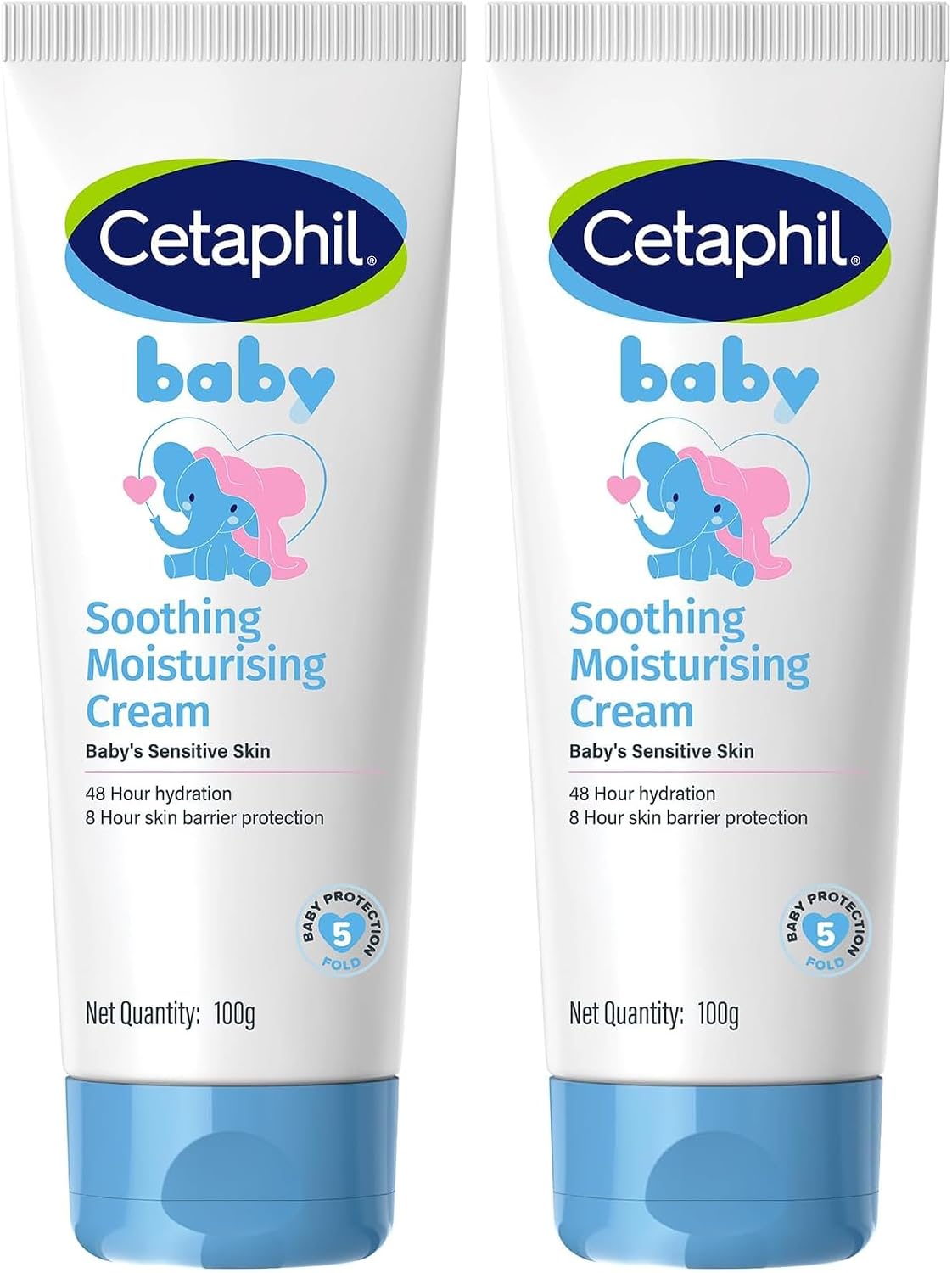 Cetaphil Baby Soothing Moisturising Cream 100 g for Newborns & Babies | 48H Hydration & 8H Skin Barrier Protection | With Glycerin, Sunflower Seed Oil & Sweet Almond Oil | Gentle Face & Body Moisturiser - Image 9