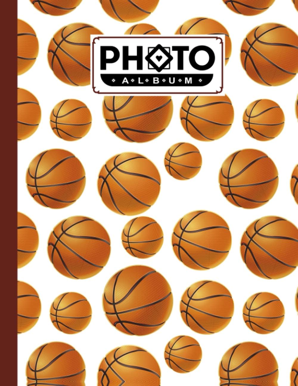Photo Album: Basketball Album, Large Photo Albums with Writing Space Memo, Extra Large Capacity Picture Album, Family, Baby, Wedding, Travel Photo Book, 120 Pages, Size 8.5" x 11" by Daniel Lloyd - Image 1