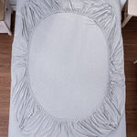 Lifetown light grey jersey knit pillowcases with envelope closure