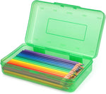 Tamaki 1 Pack Plastic Pencil Box Large Capacity, Blue | Clear Boxes with Snap-tight Lid Stackable Design and Stylish Office Supplies Storage Organizer - Image 15