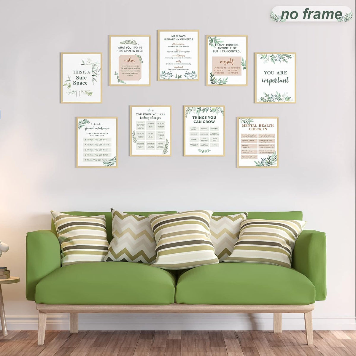 Outus 9 Pcs Mental Health Posters Mental Health Awareness Posters - Image 7