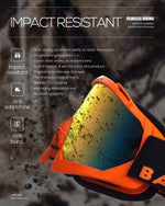 BATFOX sport goggles anti-slip silicone strap