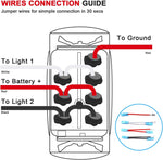 Keing waterproof switch housing and ABS material close up