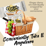Fusion Select premium imported ginger chews bag displaying the 5 Ounce product weight clearly.