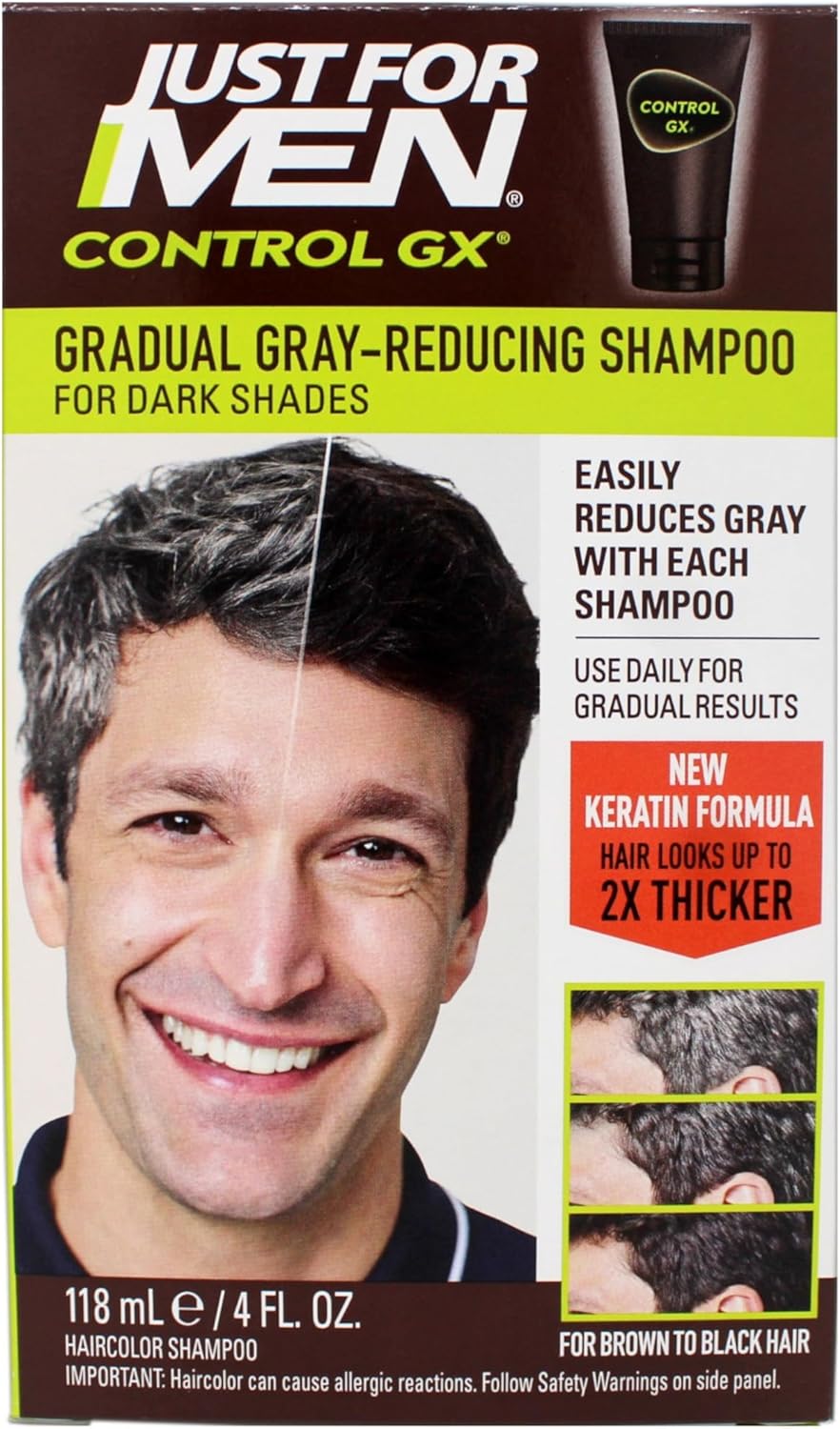 Just For Men Control GX Grey Reducing Shampoo bottle front view