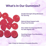 Micro Ingredients melatonin gummies nutrition facts label view