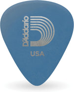 Planet Waves D'Addario Duralin guitar picks front view showing blue packaging and picks.