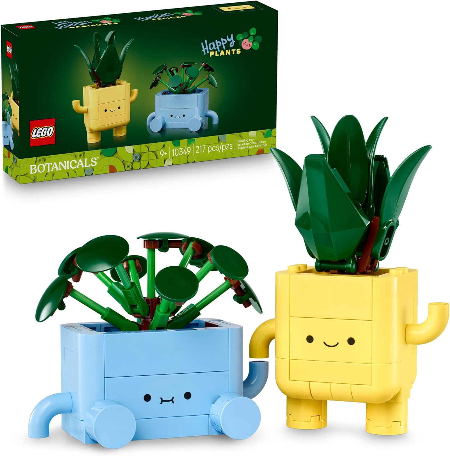 LEGO Botanicals Happy Plants building toy set 10349 front view