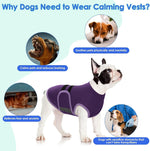 Migohi imported durable machine washable pet stress reduction jacket rear view