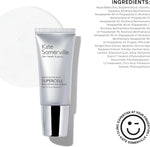 Kate Somerville anti aging peptide serum bottle with applicator roller close up